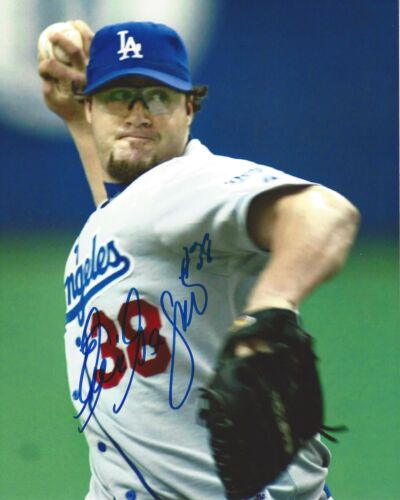 PHOTO AUTHENTIQUE 8x10 signée Eric Gagne Los Angeles Dodgers avec PICHET MLB - Photo 1/1