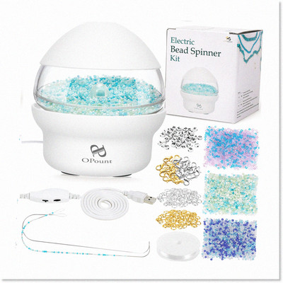Efficient Electric Clay Seed Bead Spinner - Fast Beading Machine with 3171 PCS J