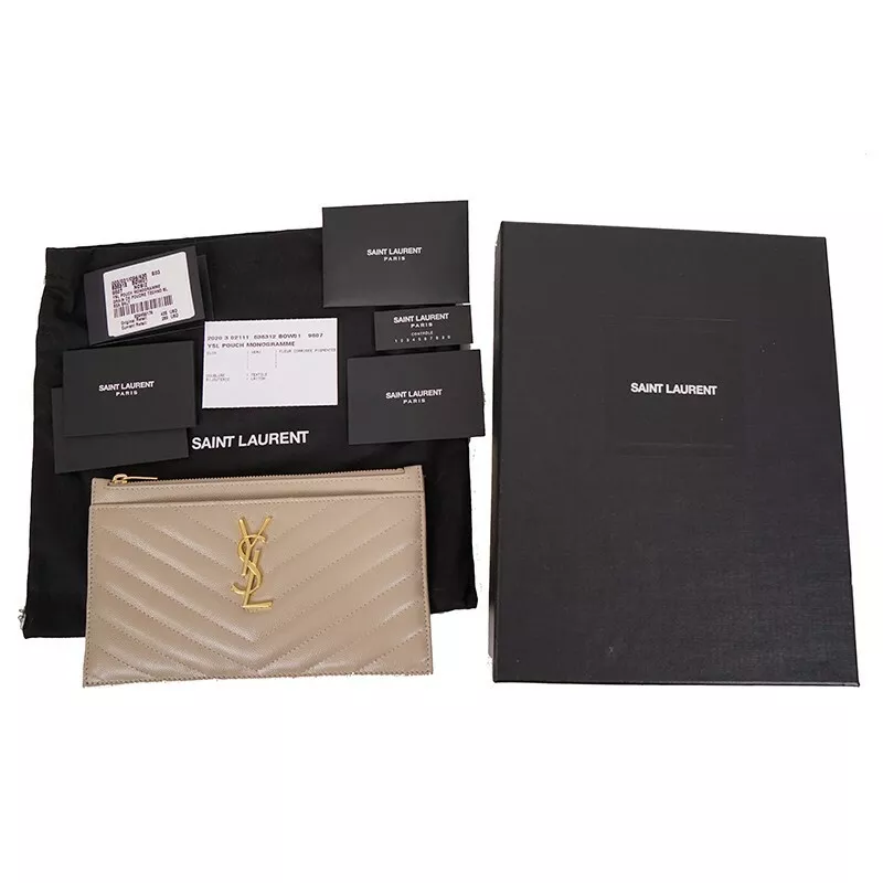 Saint laurent online zip pouch