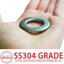 A2 Stainless Steel Form A Flat Washer For Metric Bolts & Screws M1.6 - M30