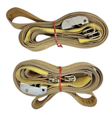 ANCRA CARGO STRAPS (LOT OF 2) 12FT CAM CLAMP STYLE WITH E-RACK CLIPS
