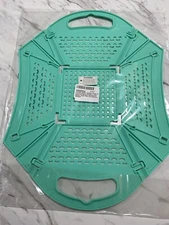 Freshmage 3 Quart Collapsible Colander Turquoise Green