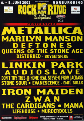 ROCK AM RING & PARK - Center Stage, Rock am Ring 2003 | Konzertplakat | Poster