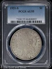 1921-S $1 Morgan Silver Dollar PCGS AU 55