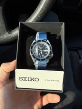 Seiko 5 Sports SRPK69 Automatic Men's Wristwatch Blue Day/Date analog