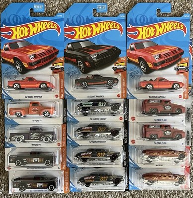 Hot Wheels 15 Car Lot Sale Hudson Hornet Studebaker Merc Dodge Rampage Ford