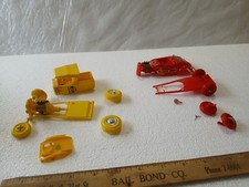 Vintage Monogram Model Kit Parts lot featuring the "Dapper Dan" & Lil Red Rocket