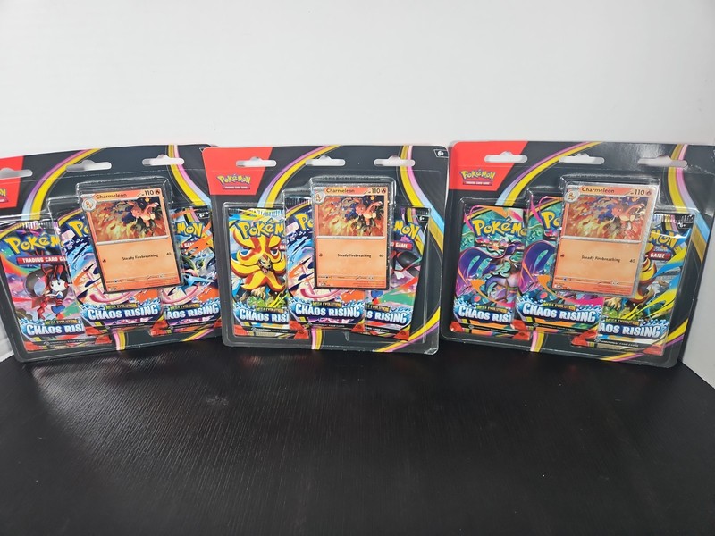 (3) X Charmeleon Promo 3-Packs Blister Chaos Rising Mega Evolution Pokemon TCG 