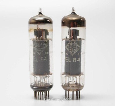 2X - Telefunken 6BQ5 EL84 Tubes -- KT5