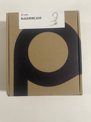 Poly Plantronics BLACKWIRE Single Ear 5210 Stereo USB-A Headset Brand New
