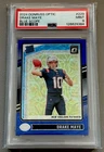2024 Donruss Rated Rookie Optic Preview Blue Scope Prizm Drake Maye PSA 9 MINT