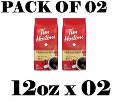 Tim Hortons Original Ground Coffee 12oz PACK OF 02 9.77 per pound