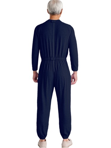 Combinaison homme manches longues pleine longueur barboteuse anti-rayures adaptative salopette - Photo 19/50