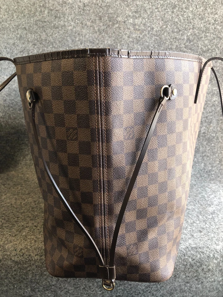 Authentic Louis Vuitton Tote Bag Neverfull GM Damier Ebene N51106 Old Moldel - Image 3 of 4