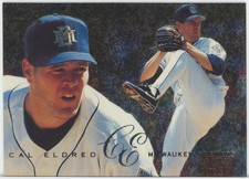 1995 Flair Cal Eldred #51 Error No Foil on Back