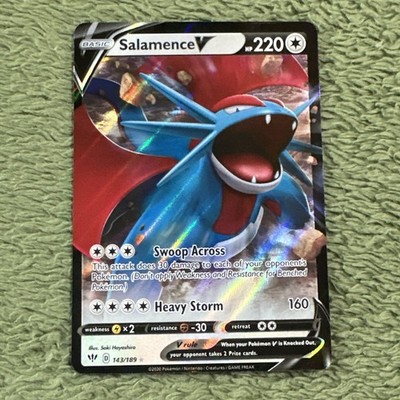Pokemon Salamence V 143/189 Ultra Rare Holo (NM)