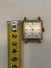 Orologio Vintage Meccanico Xaros Watch Carica Manuale Quadrato Placcato Oro