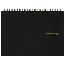 Maruman MNEMOSYNE Notebook 5.83 x 8.27 Inches 5.83" x 8.27" Squared , Black