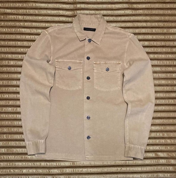 Men AllSaints Shirt Beige 34 / XS / 42
