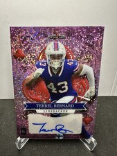 2023 Wild Card 5-Card Draw Terrel Bernard Auto Jack Of Hearts Pink Sparkle 1/1