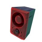 Solar Motion Sensor Alarm emits loud dog barking & gunshot sounds up to 130db