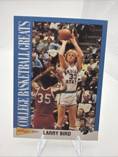 Larry Bird NM 1992 Kellogg's College Basketball Greats #7 Indiana St Sycamores