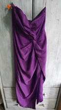 Fashion Nova Strapless Purple Maxi Side Slit Dress Nwt Purple Y2K City