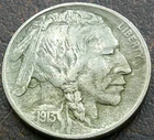 US 1913 Variety 2 Buffalo Nickel  **