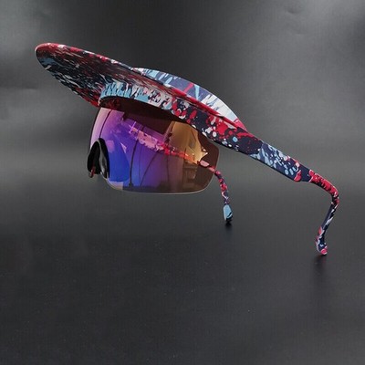 Oversized Shield Sunglasses Men Women Outdoor UV400 Protection Sun Visor Glasses