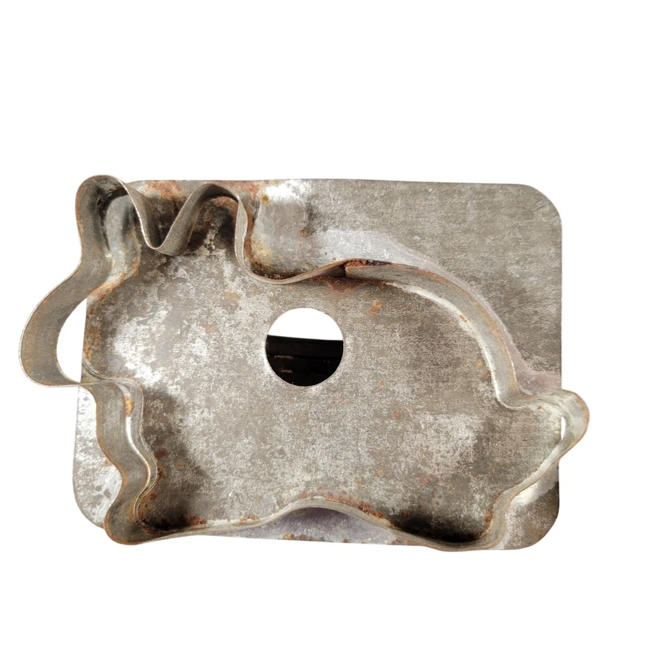 Lote de 9 cortadores de galletas de metal vintage con asas - corazones, estrellas, animales Foto 4 de 4