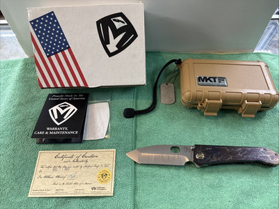Medford Knife 187DPT Tumbled S90V Flamed & Bronce Titanium -Bronze