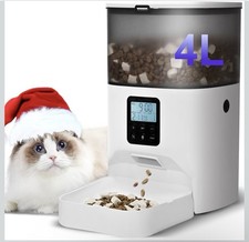 4L Automatic Cat Feeder Food Dispenser Timed Dog Feeder Voice Recorder 8 Meals