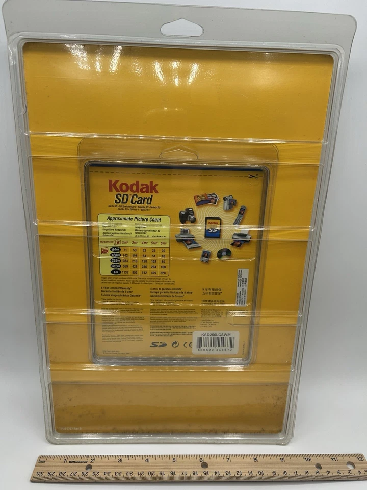 Kodak 256MB SD Card New Sealed Camera Memory Card 2004 - Image 3 of 4