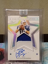 Peyton Manning 2023 Flawless Star Swatch Signatures White Box 1/1