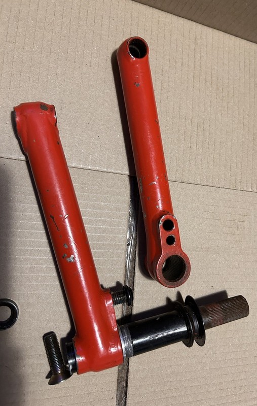 Snafu Mayweather BMX Cranks 175mm Red – Used