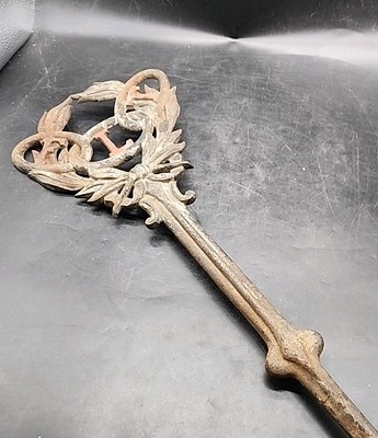 Vtg FLT IOOF Oddfellows Cast Iron Grave Marker 7.25'' x 20.5'' by Wards-Stilson Co