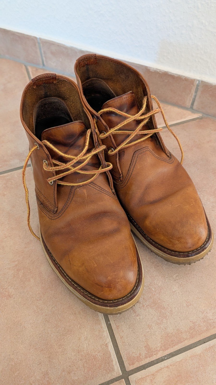 Red Wing 3140 Tan Brown Leather Chukka Boots Men's UK13 EU47 UK12 D Size