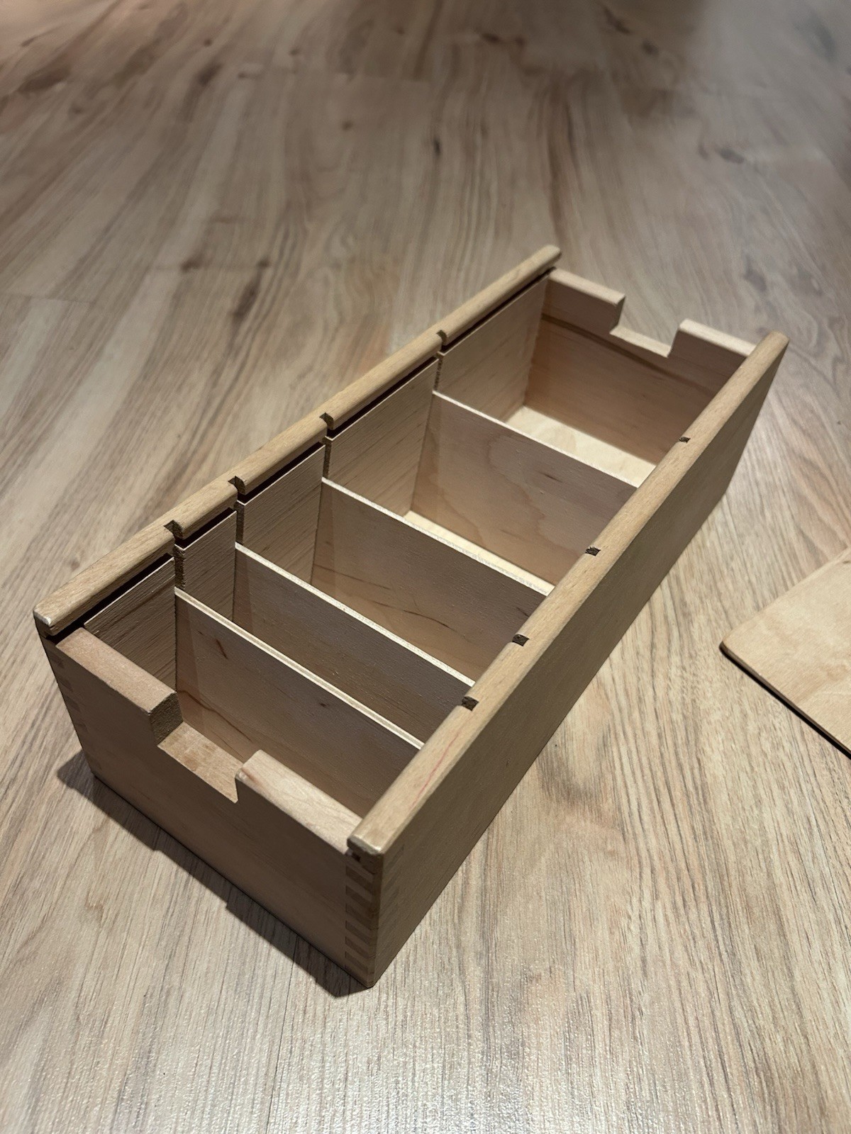 Große Karteikarten Holzkiste Kartenbox Aufbewahrung 32x13cm