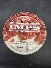 Early Imps Bike's Metal Tin  Pure Milk Chocolate Vintage Kathryn Beich Illinois 