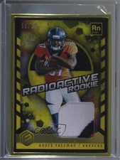 2018 Panini Elements Radioactive Rookie Materials Gold 58/99 Royce Freeman 0l1