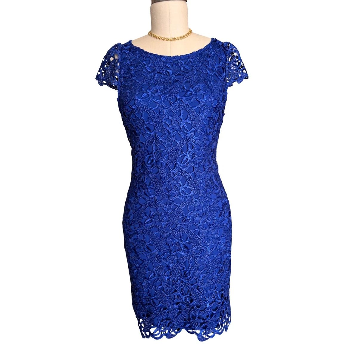alyce paris navy blue dress Alice + Olivia Blue Pleated Gown w/ Tags main image 1
