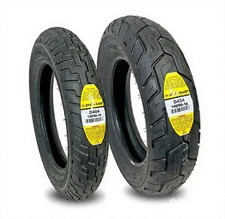 Dunlop Motorcycle Tires D404 13090-16 Front 14090-16 Rear Set Combo
