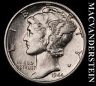 1944-D Silver Mercury Dime - Scarce  High Grade  Lustrous  No Reserve  #K1147