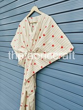 Floral Long Kaftan Dress, Plus Size, Loose Fit, Casual Style