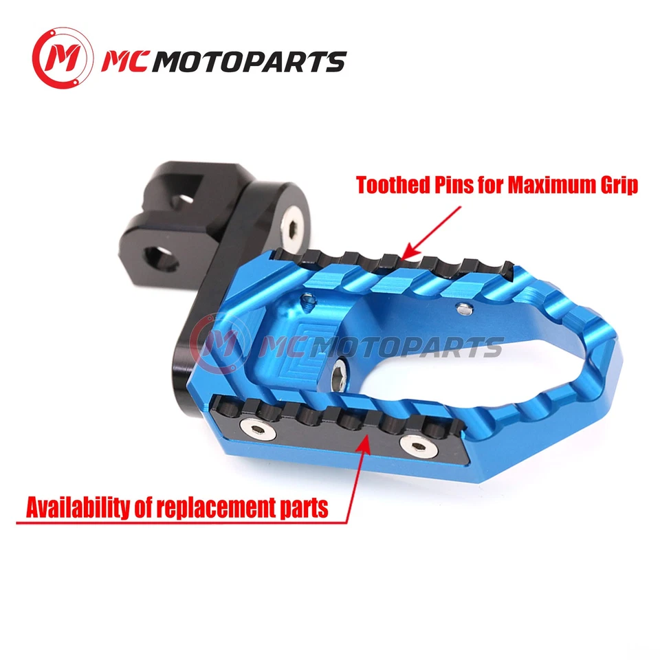 For Triumph STREET TRIPLE RX 2015-2018 1.5in Rider Front Wide Touring Foot Pegs Foto 2 de 4