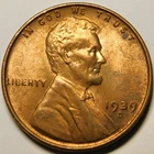 1939 D Lincoln Wheat Cent Penny Red BU  "Actual Coin Pictured"