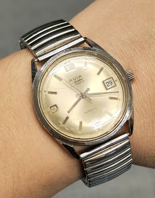 AUTOMATIK ARMBANDUHR Aviamatic INCABLOC 60er Vintage Wrist Watch MONTRE