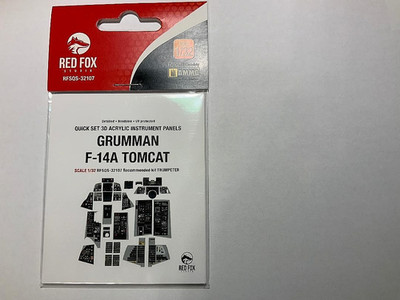 Red Fox Grumman F-14A Tomcat Interior 3D Decal (TRU kit) #RFSQS32107
