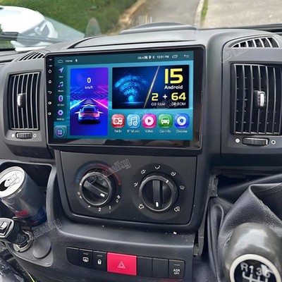 2+64GB Android 15 Autoradio Für Fiat Ducato Peugeot Boxer 2007-2023 CarPlay Navi