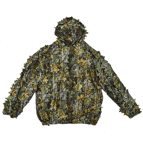 3D Ghillie Suit Set Sniper Train Leaf Jungle Forest Wood Hunting Camouflage - Picture 14 of 19